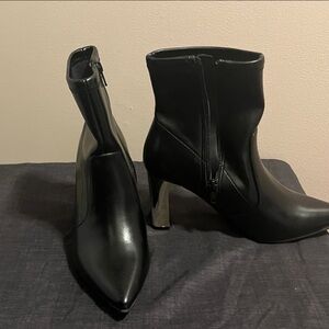 Elegant Black Heeled Boots